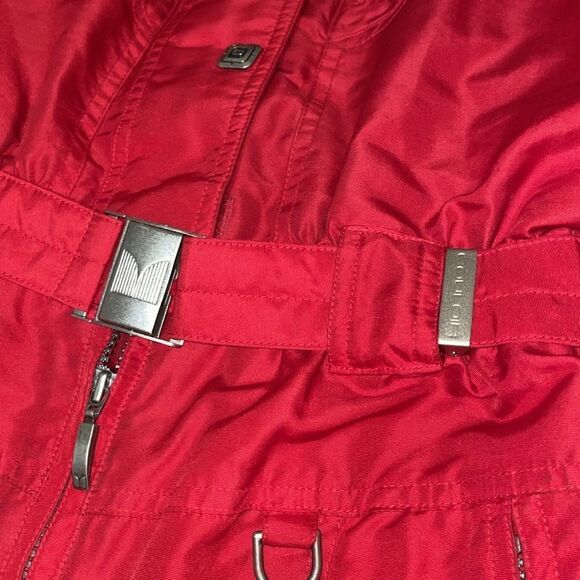 Vintage 90s 80s couloir women’s red ski snow mountaineering jumpsuit outfit - Picture 16 of 17